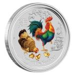 2017 Perth Mint Year of the Rooster 1/2 oz Colored Silver Coin