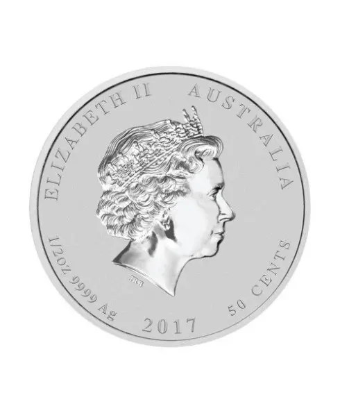2017 Perth Mint Year of the Rooster 1/2 oz Colored Silver Coin