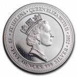 2022 St. Helena Queen's Virtues Victory 5 oz Silver Coin