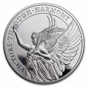 2022 St. Helena Queen's Virtues Victory 5 oz Silver Coin