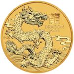 2024 Perth Mint Year of the Dragon 1/2 oz Gold Coin
