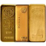 Assorted Brand 1 kilo Gold Bars