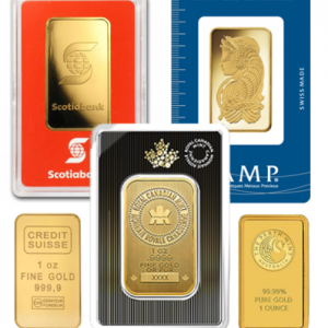 Assorted Brand 1 oz Gold Bars