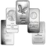 Assorted Brand 10 oz Silver Bars