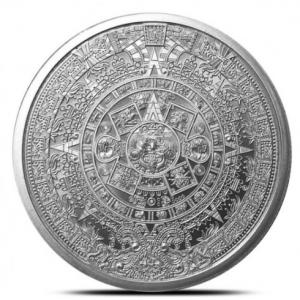 Aztec Calendar 1 oz Silver Round