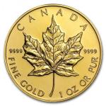 Canadian Maple Leaf 1 oz Gold Coin