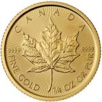 Maple Leaf 1/4 oz Gold Coin