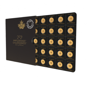 Maplegram25 - Maple Leafs 25 x 1 gram Gold Coin