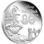New Zealand Mint 80th Anniversary of Donald Duck 1 oz Silver Coin