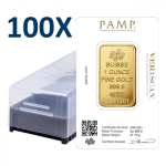 Pamp Suisse Veriscan Fortuna 100 x 1 oz Gold Bar