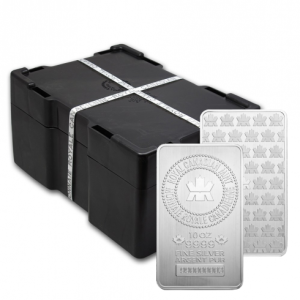 Royal Canadian Mint 10 oz Silver Bars - Sealed Monster Box
