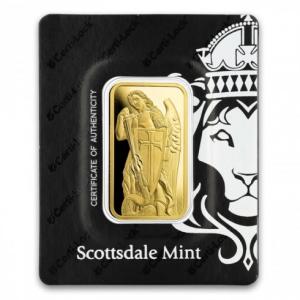 Scottsdale Mint PAMP Archangel Michael 1oz Gold Bar