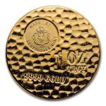 Scottsdale Tombstone Hammered 1 oz Gold Round