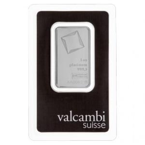 Valcambi 1 oz Platinum Wafer Bar