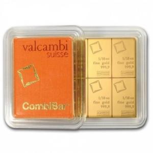 Valcambi CombiBar 10 x 1/10 oz Gold Bar In Assay