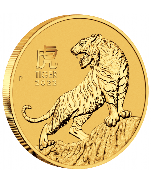 2022 Perth Mint Lunar Tiger 1 oz Gold Coin