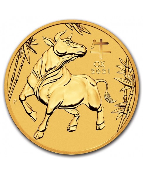 2021 Perth Mint Lunar Ox (Series III) 1 oz Gold Coin