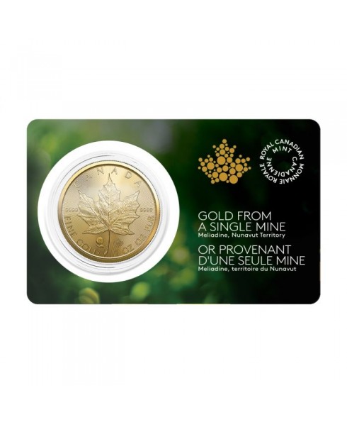 2022 Canadian Maple Leaf Single-Sourced Meliadine Mine 1 oz Gold Coin (In Assay)