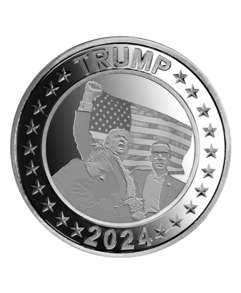 2024 Donald Trump Assassination Attempt 1 oz Silver Round