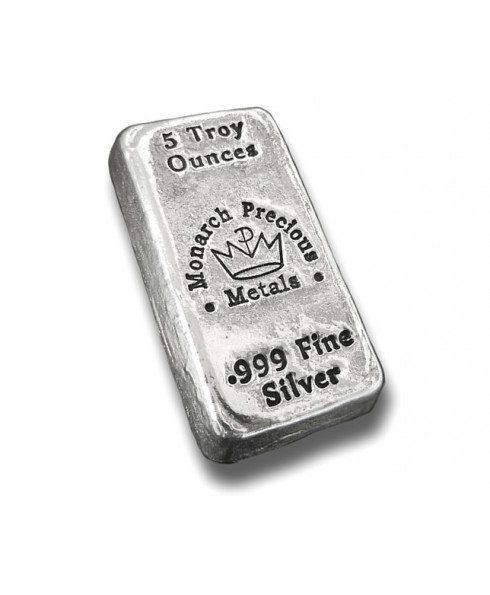 Monarch Precious Metals Bar 5 oz Silver 