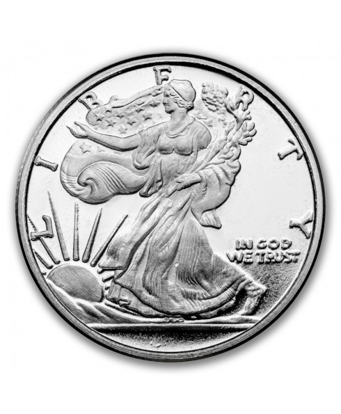 Walking Liberty 1/4 oz Silver Round