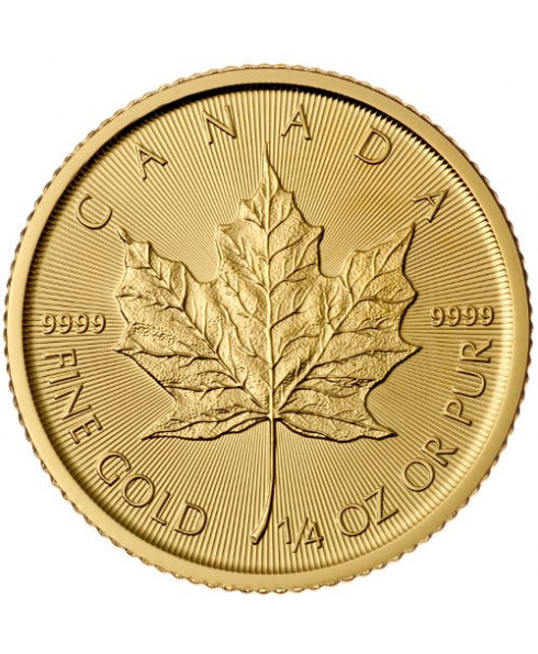 Maple Leaf 1/4 oz Gold Coin 
