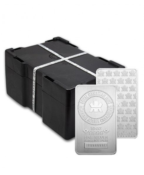 Royal Canadian Mint 10 oz Silver Bars - Sealed Monster Box