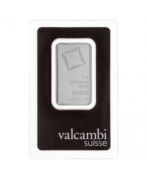 Valcambi 1 oz Platinum Wafer Bar