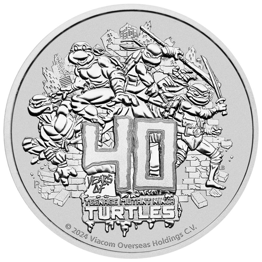 2024 Teenage Mutant Ninja Turtles™ 40th Anniversary 1 oz Silver Coin