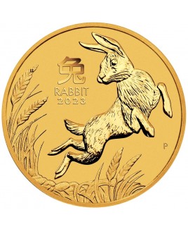 2023 Perth Mint Year of the Rabbit 1/2 oz Gold Coin 