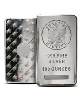 Sunshine Mint 100 oz Silver Bar