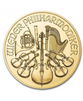 2022 Austrian Philharmonic 1 oz Gold Coin 