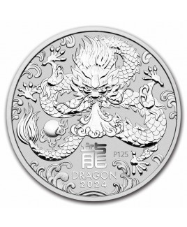 2024 Perth Mint Year of the Dragon 1 oz Silver Coin