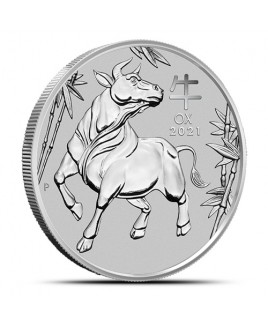 2021 Perth Mint Lunar Ox (Series III) 1 oz Platinum Coin