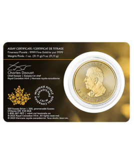 2024 Canadian Maple Leaf 1 oz Gold Coin - In Assay