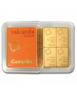 Valcambi CombiBar 10 x 1/10 oz  Gold Bar In Assay