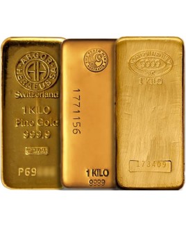 Assorted Brand 1 kilo Gold Bars