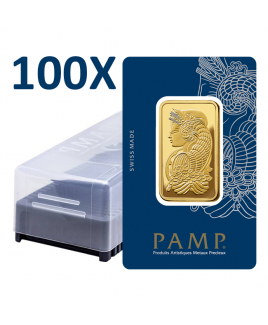 Pamp Suisse Veriscan Fortuna 100 x 1 oz Gold Bar