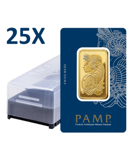 Pamp Suisse Veriscan Fortuna 25 x 1 oz Gold Bar