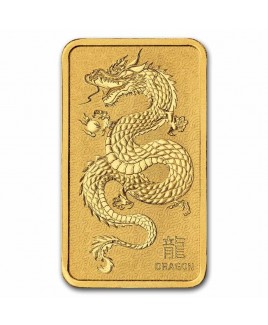 Perth Mint Lunar Dragon 1 oz Gold  Bar