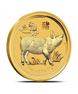 2019 Perth Mint Year of the Pig 1 oz Gold Coin