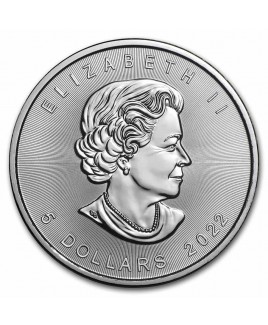 2022 Canadian Maple Leaf 1 oz Silver Coin BU
