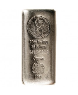 2023 Samoa Dragon and Phoenix 10 oz Silver Coin Bar 