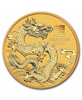 2024 Perth Mint Year of the Dragon 1 oz Gold Coin