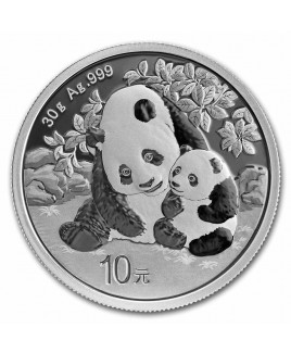 2024 China Panda 30 gram Silver Coin (In Capsule) 