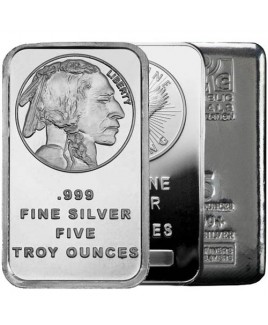 (Varied Condition, Any Mint) 5 oz Silver Bar 