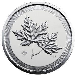 Royal Canadian Mint 2 oz Silver Twin Maples Coin (Random Year)