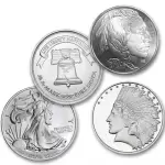 Various Mint 1 oz Silver Round (Random Design)