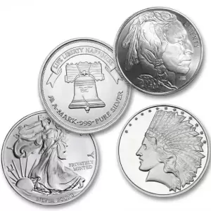 Various Mint 1 oz Silver Round (Random Design)